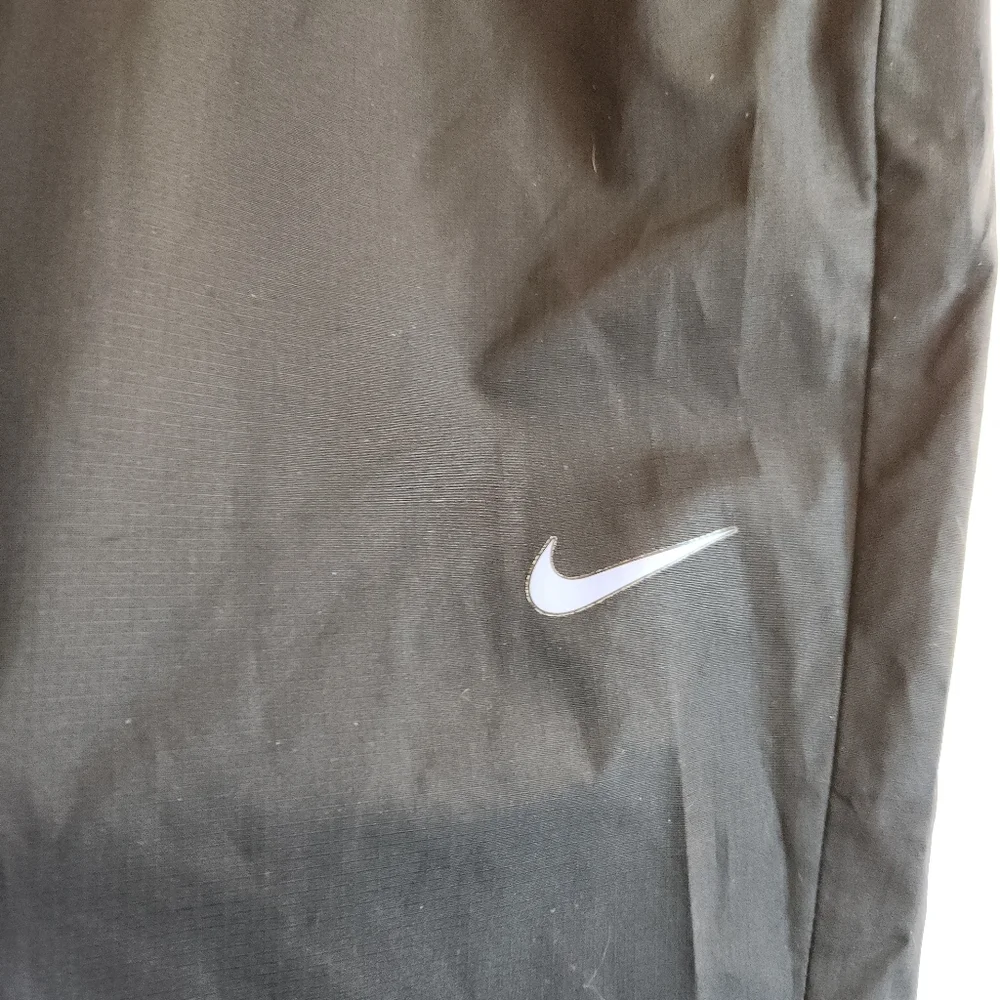 Nike Golf Wind Pant Straight-Leg Track Black Drawstring Pocket Large L